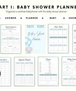 Alternative view of BUNDLE Baby Shower Planner + Baby Shower Games | Baby Shower Checklist | Event Party Planner | Baby Shower Games Bundle | Blue | Its a boy