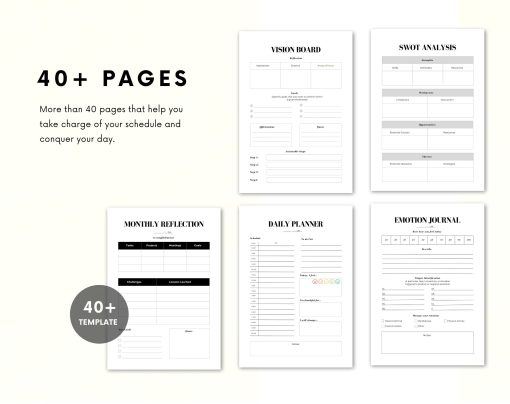 Daily Planner ADHD | ADHD Workbook | ADHD Daily Planner | Hourly Planner | Daily Planner Printable - Image 5