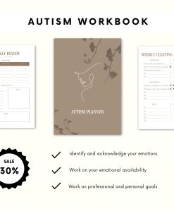 Alternative view of Autism Workbook & Planner for Emotional Growth, Professional Development and Personal development | Bundle | Mental health workbook | Canva