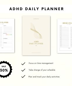 Alternative view of ADHD Planner for Adults | ADHD Workbook | ADHD Life Planner | Life Organizer | Adhd daily planner | Adhd weekly planner | Planner Printable