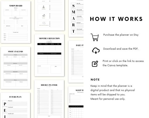Daily Planner ADHD | ADHD Workbook | ADHD Daily Planner | Hourly Planner | Daily Planner Printable - Image 10