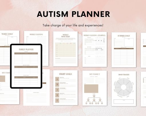 Autism Planner | Digital Autism Workbook | Autism therapy | Autism planner for kids | Kids with autism | Autism acceptance - Image 4