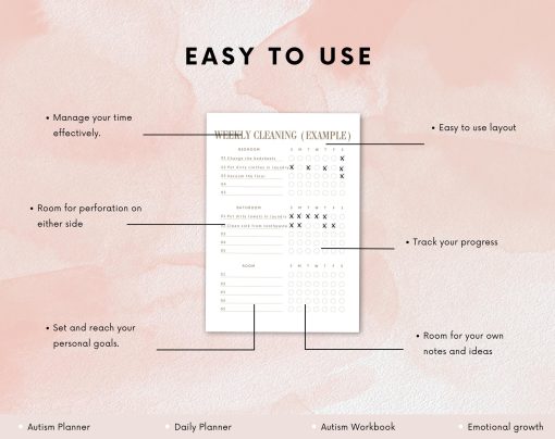 Autism Planner | Digital Autism Workbook | Autism therapy | Autism planner for kids | Kids with autism | Autism acceptance - Image 3
