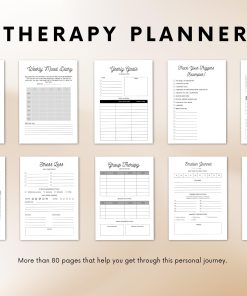 Alternative view of Therapy Planner | 80+ Pages | Therapy session planner | Therapist Planner | Therapy tools | Therapy worksheet | Digital Planner