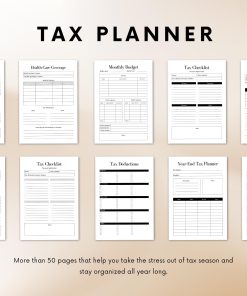 Alternative view of Personal Tax Planner | Tax Organizer | Financial Planner | Tax Checklist | Tax Return | Digital Tax Planner