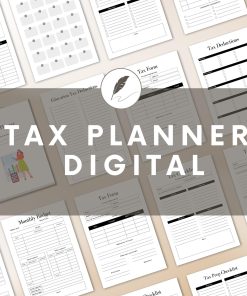 Personal Tax Planner | Tax Organizer | Financial Planner | Tax Checklist | Tax Return | Digital Tax Planner