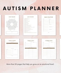 Alternative view of Autism Planner | Digital Autism Workbook | Autism therapy | Autism planner for kids | Kids with autism | Autism acceptance