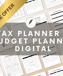 BUNDLE Tax Planner & Budget Planner | Financial Planner | Income and Expense | Personal Finance | Income Tracker | Digital finance planner
